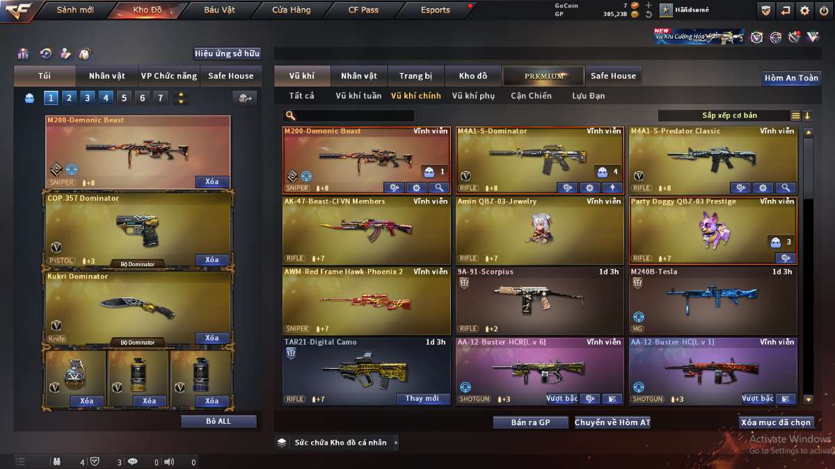 shop acc cf uy tin gia re